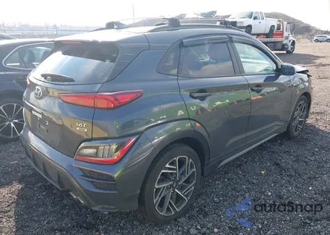 2022 Hyundai Kona N Line z USA, uszkodzony, nr VIN KM8K3CA35NU870669